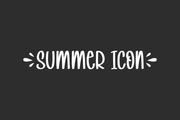 Summer Icon Font Summer Icon Font