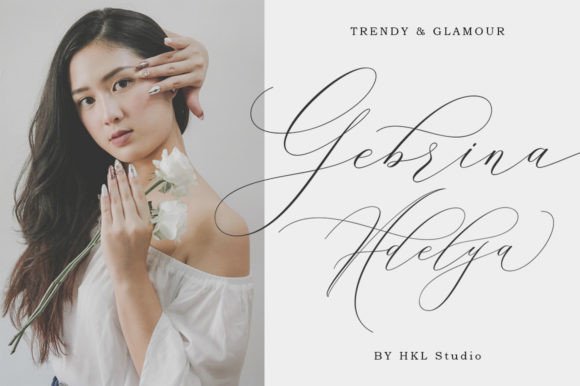 Beautiful in White Font preview 3