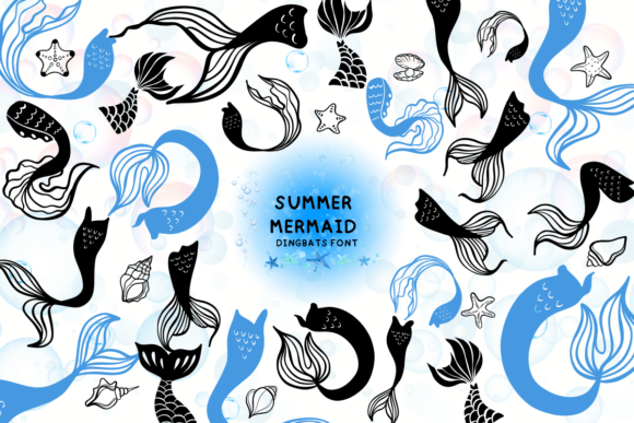 Summer Mermaid Font preview 2