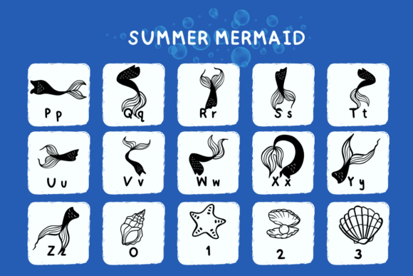 Summer Mermaid Font preview 4
