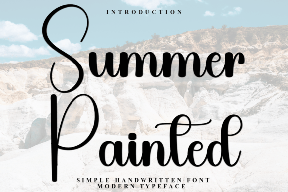 Summer Painted Font Summer Painted Font