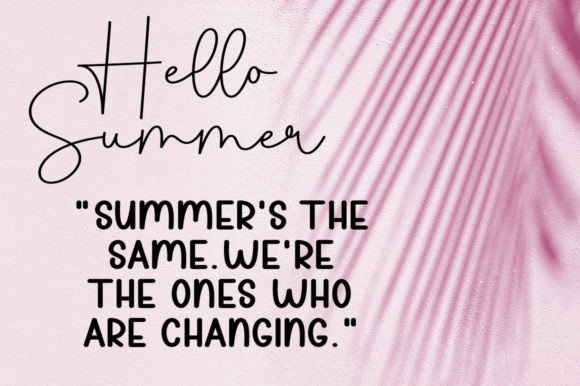 Summer Party Font preview 3