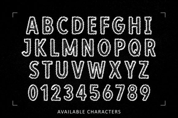 Chalk Sketch Collection Font preview 4