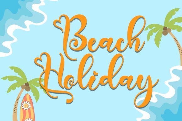 Summer Resort Font preview 2