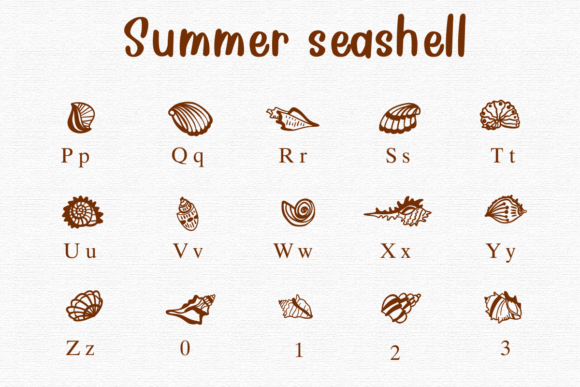 Summer Seashell Font preview 2