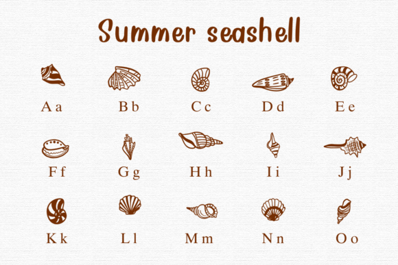 Summer Seashell Font preview 3
