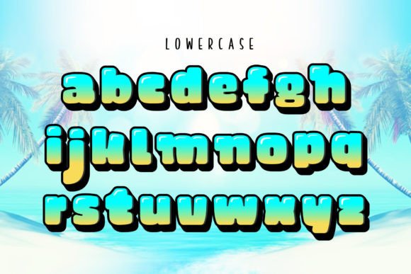 Summer Season Bluey Font preview 3