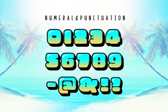 Summer Season Bluey Font preview 4