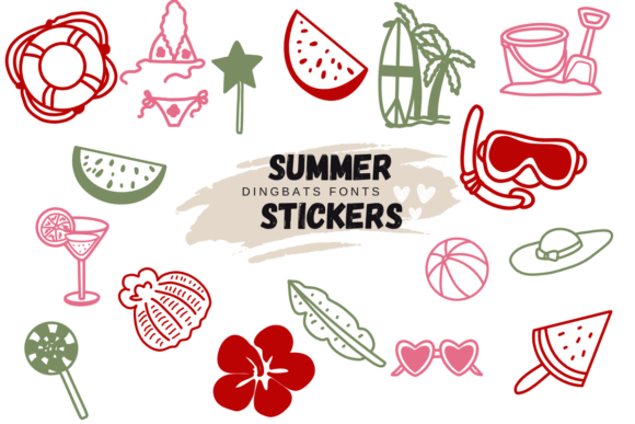 Summer Stickers Font