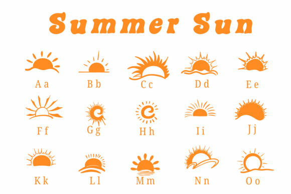Summer Sun Font preview 2