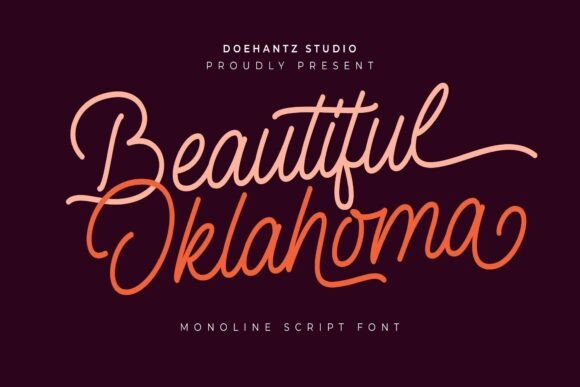 Beautiful Oklahoma Font