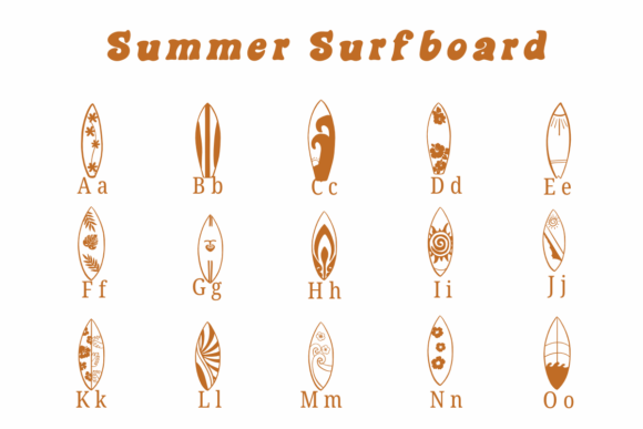 Summer Surfboard Font preview 2
