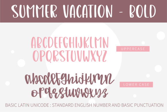 Summer Vacation Font preview 3
