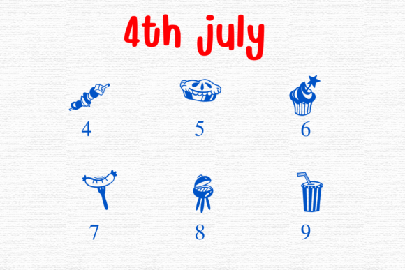 4th July Font preview 4