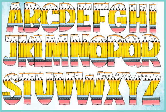 100 Days of School Font preview 2