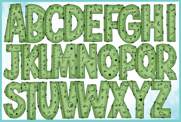 100 Days of School Font preview 3