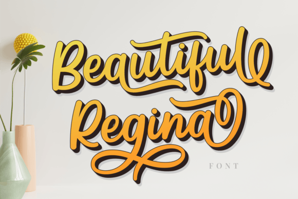 Beautiful Regina Font Beautiful Regina Font
