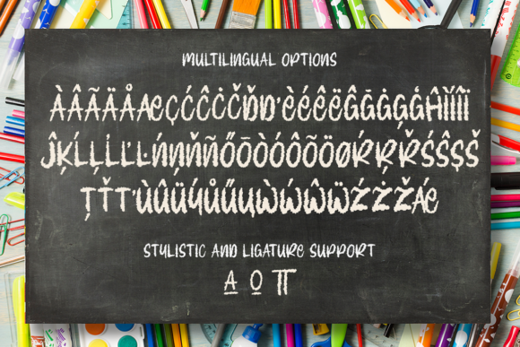 Chalkboard Font preview 6