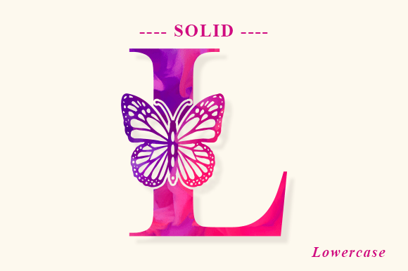 Beauty Butterfly Monogram Font preview 3