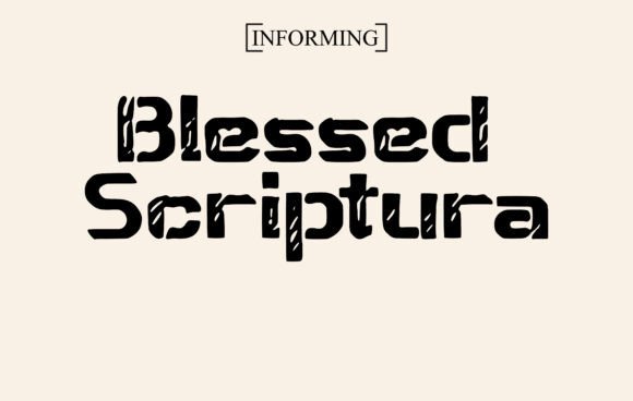 Blessed Scriptura Font