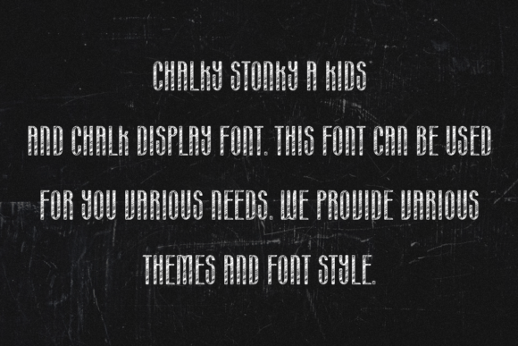 Chalky Stonky Font preview 4