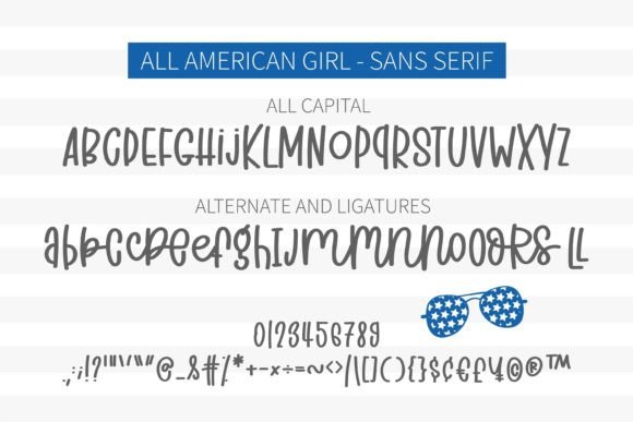 All American Girl Font preview 4