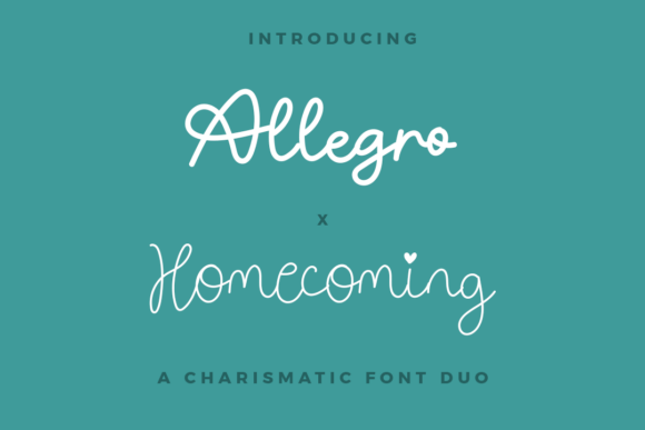 Allegro X Homecoming Duo Font