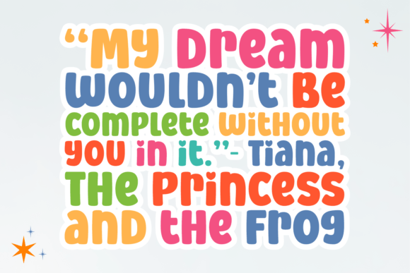 Beauty Disney Font preview 2