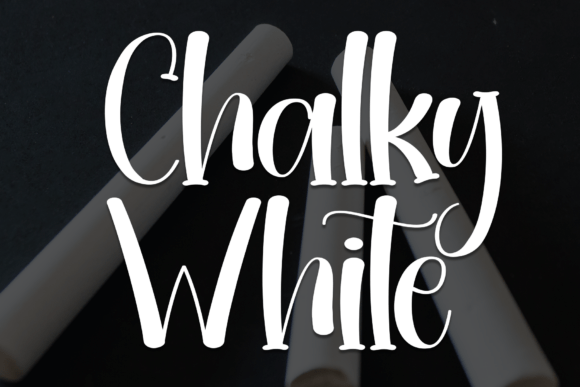 Chalky White Font Chalky White Font