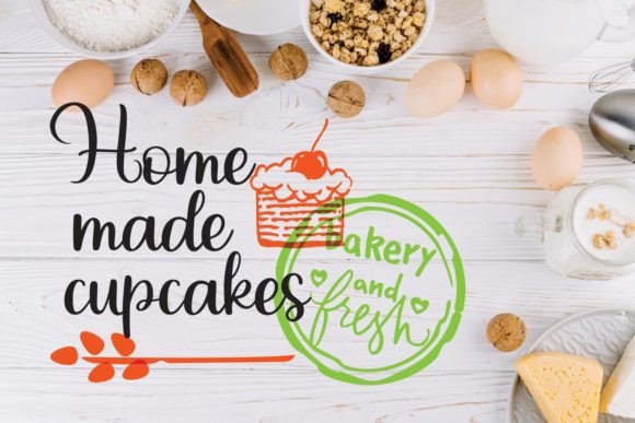 Almond Cupcakes Font preview 4
