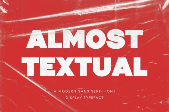 Almost Textual Font Almost Textual Font