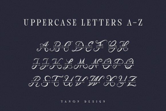 Alogoda Monogram Font preview 3