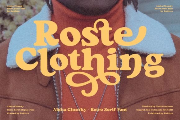 Aloha Chunky Font preview 2