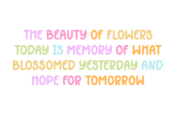 Beauty Flower Font preview 2