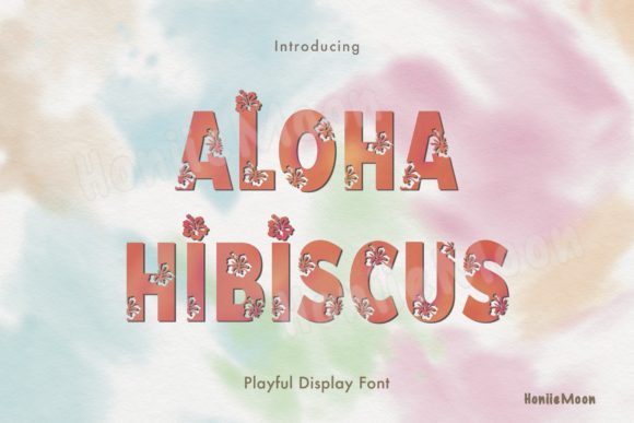 Aloha Hibiscus Font preview 2