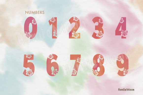 Aloha Hibiscus Font preview 4