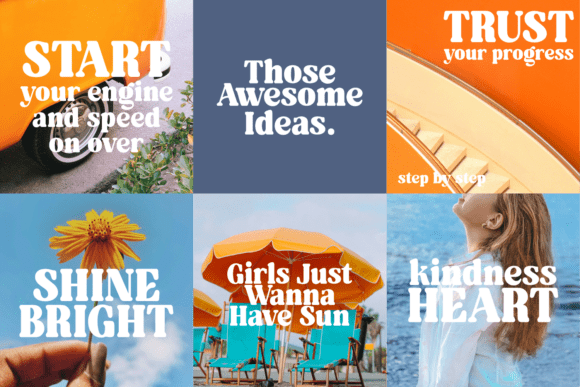 Aloha Nineties Font preview 2