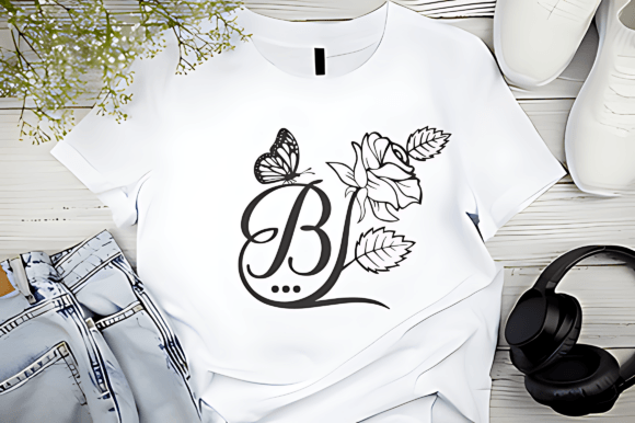Beauty Flower Monogram Font preview 3