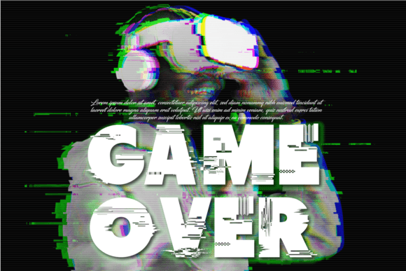 Beauty Glitch Font preview 2