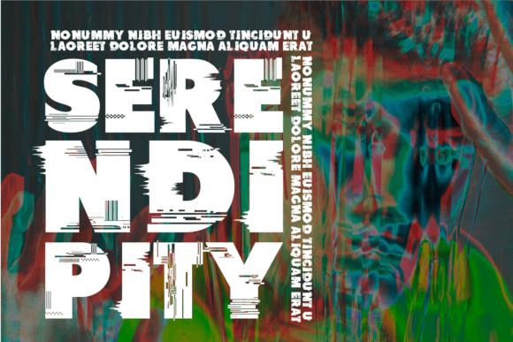 Beauty Glitch Font preview 3