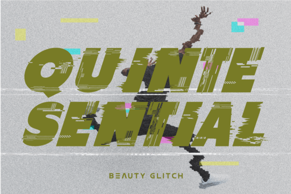 Beauty Glitch Font preview 4