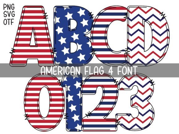 American Flag Font American Flag Font