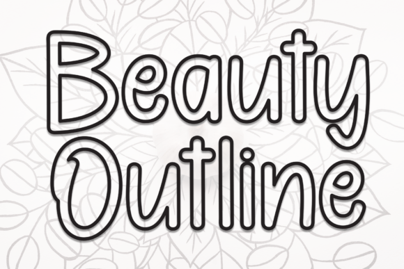 Beauty Outline Font