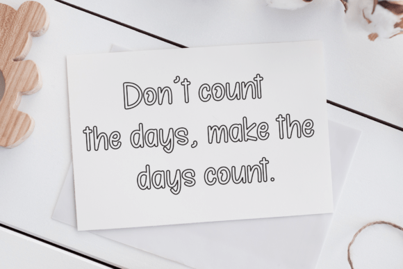 Beauty Outline Font preview 3