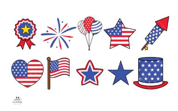 American Flag Font preview 2