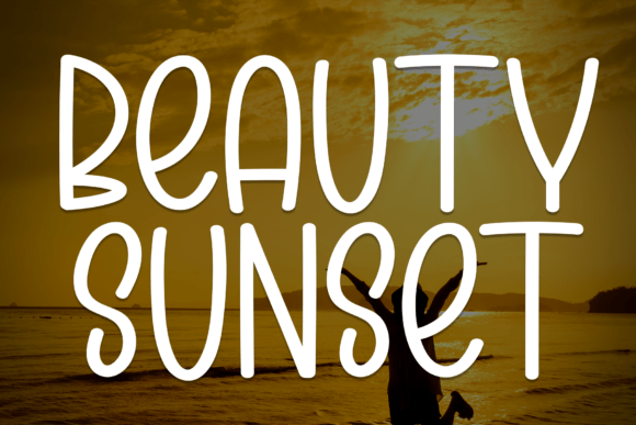 Beauty Sunset Font Beauty Sunset Font