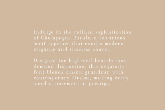 Champagne Royale Font preview 4