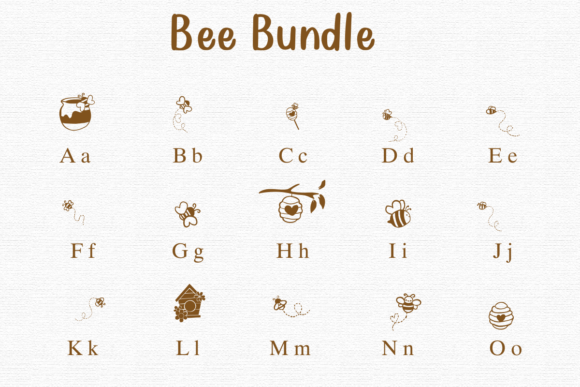 Bee Bundle Font preview 2