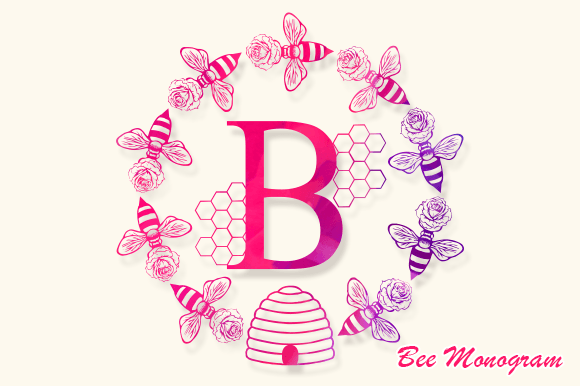 Bee Monogram Font
