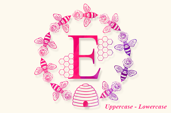 Bee Monogram Font preview 2